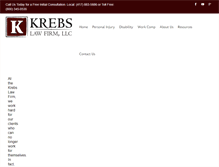 Tablet Screenshot of krebslawoffice.com